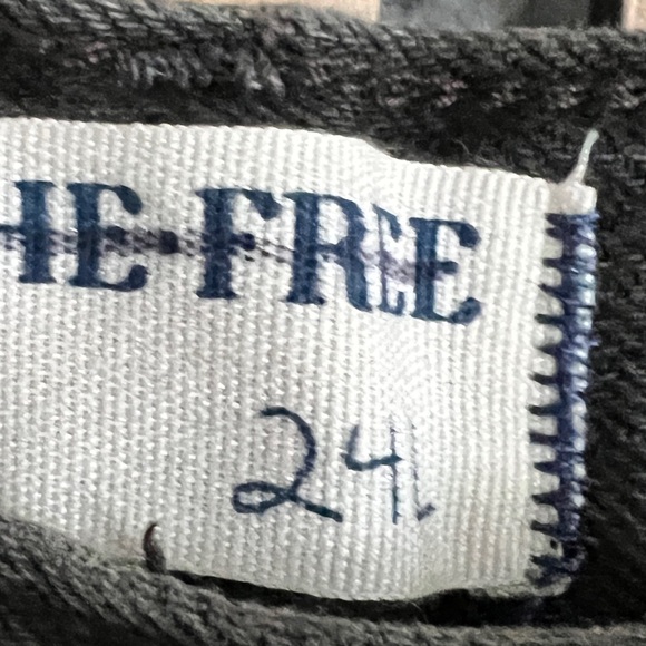 Free People We The Free Ripple Wide-Leg Pieced Cropped Jeans- 24 - Picture 7 of 9